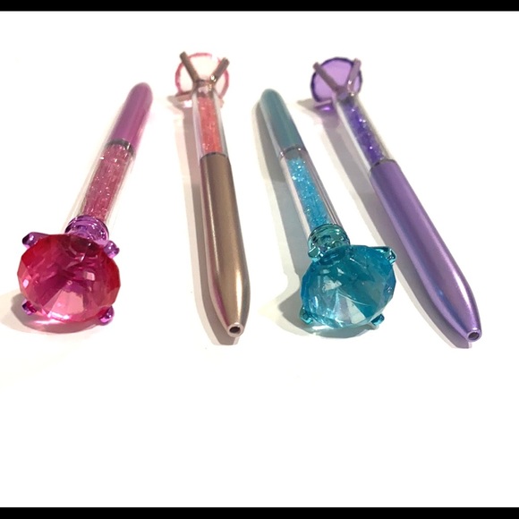 Faux Diamond Gemstone Pens Lot of 4 - Picture 3 of 8
